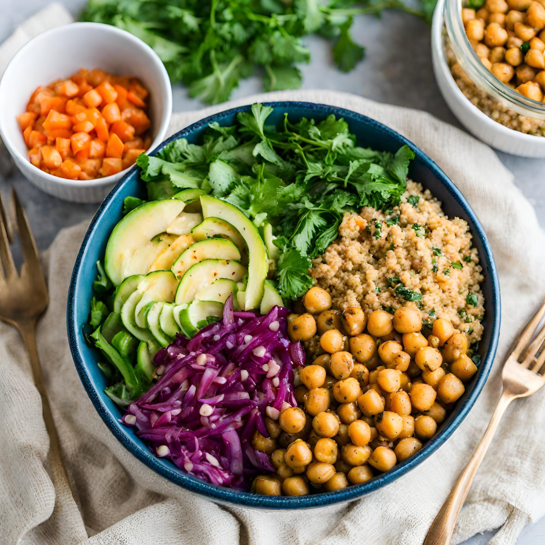 Quinoa and Chickpea Buddha Bowl (Vegetarian)